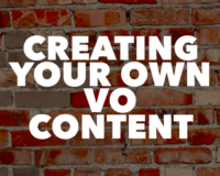 Hire your inner voice…and entrepeneur. Why wait for someone else to hire you? You’ve got a voice, and you’re already in charge of You, Inc, so put yourself to work, and collect all the profits. Create your own content, piggy back on events in the news, big movie releases and wake up every morning with money in the bank – from people buying your audio products.